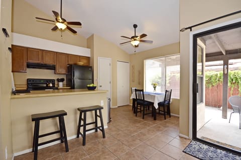 Many windows make it very light and bright