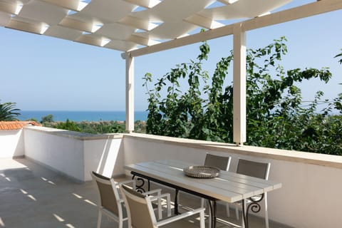 The sea view from the balcony on the first floor