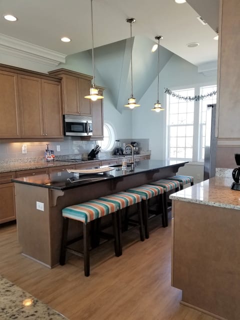 Kitchen with additional seating