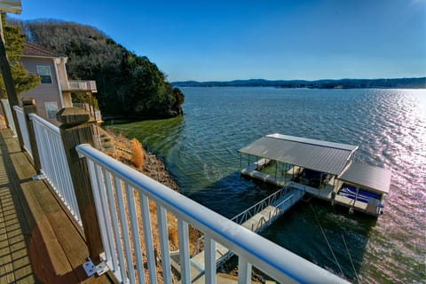 View of dock from upper deck