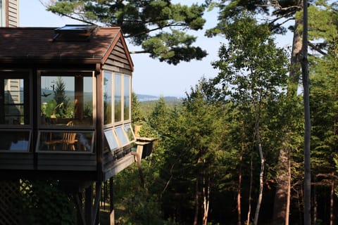 Sun room dining area.
