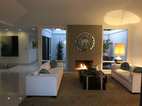 Living Room with Fireplace