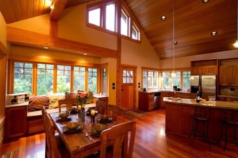 Open concept for gathering and dining