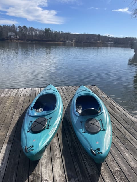 2 kayaks and paddles to enjoy!