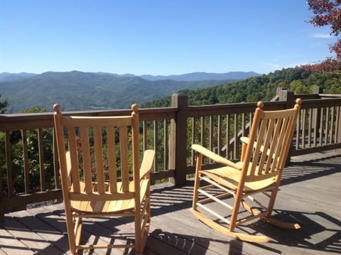 Enjoy the view on the front porch in one of our handmade Troutman rocking chairs