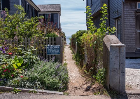 Public access to the beach right across the street