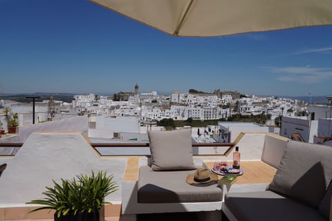 Welcome to your view from the roof terrace at Casa Colina Blanca.