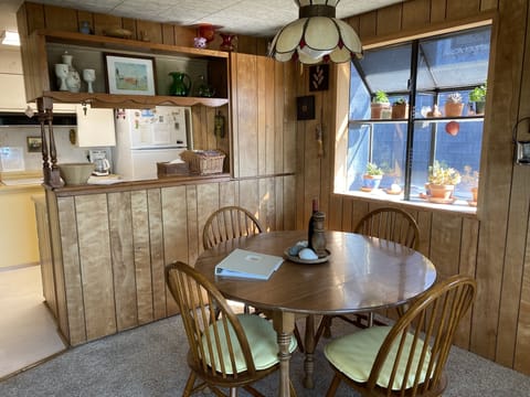 dining area and kitchen