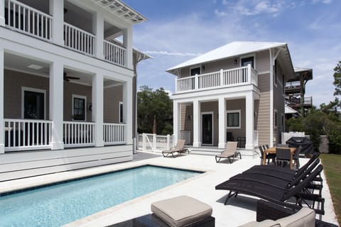 Private Pool Surrounded by the Main House & Guest House