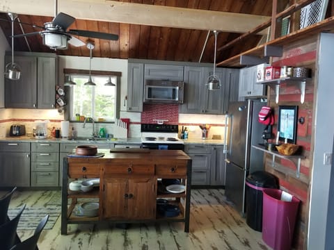 Kitchen view from living area