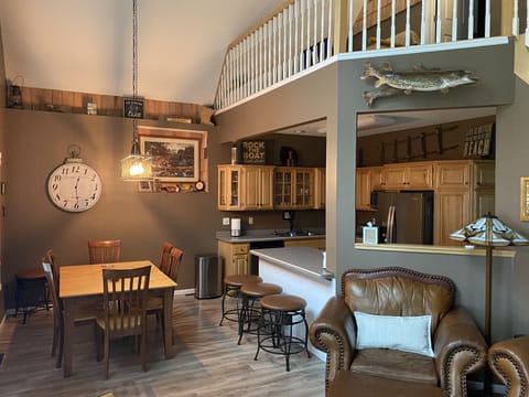 Main cabin kitchen and dinning area