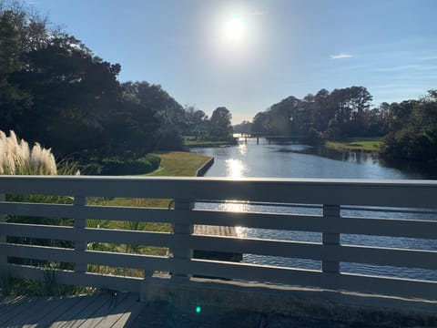 Cross the bridge of our lagoon...