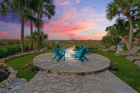 Beach Front Patio with Fire Pit