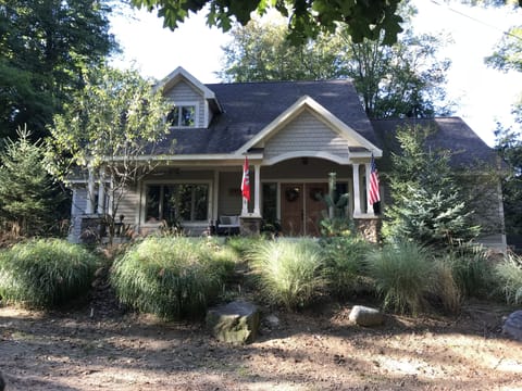 Front view of 4+ bedroom 3.5 bath home located in Michigan's harbor country.