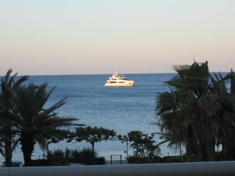 Watch the yachts go by from the terrace