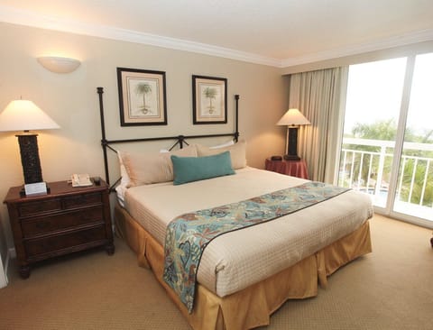 master bedroom with private balcony