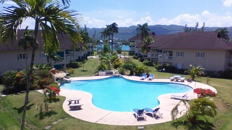 Stunning view of property and bay from your balcony
