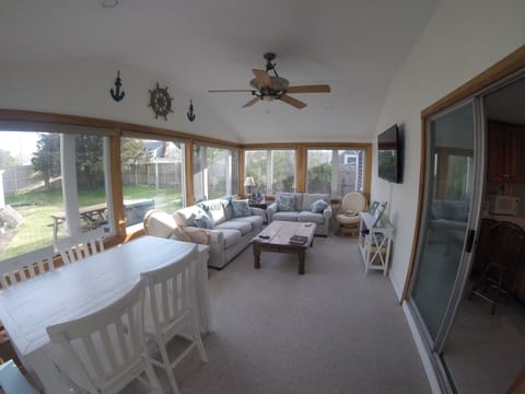 Best room in the house! Sunroom off the back of the house.