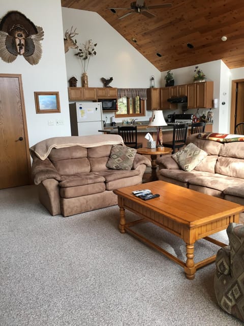 great room facing kitchen area