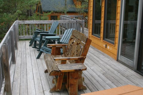 deck overlooking the lake