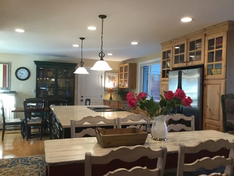 View of kitchen from dining room.