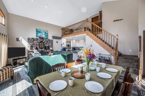 Dining area and living room, main house