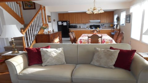 Living room, dining room, kitchen