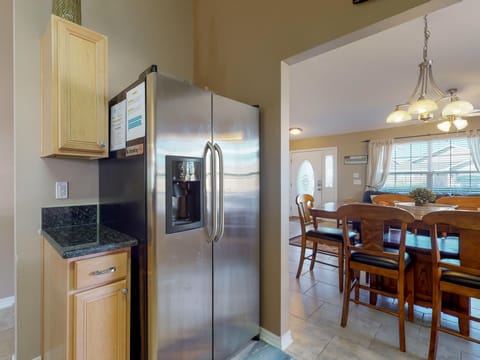 Kitchen with Double Door Refrigerator