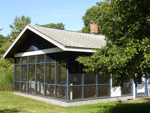 Lovely outdoor area and screened in porch to enjoy nature (without the bugs!)