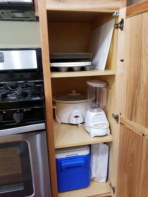 Items for guests to use: Cooler, blender, crockpot, reusable bags, cookie sheets