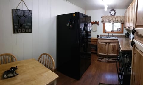 Dining area and kitchen