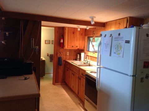 Half bath conveniently located off kitchen