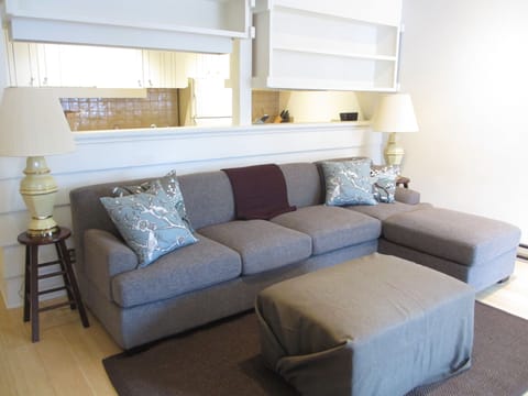 Living room toward the kitchen