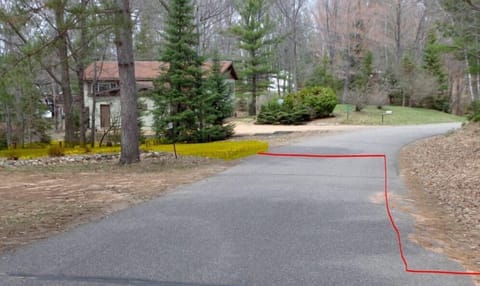 Private lake access is a short walk across the road