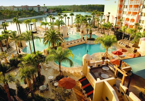 One of the many pools