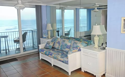 LIVING AREA: Queen Sofa Bed with Memory Foam Mattress