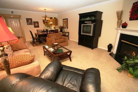 Living Room, Dining and Kitchen