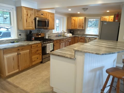 large kitchen area 