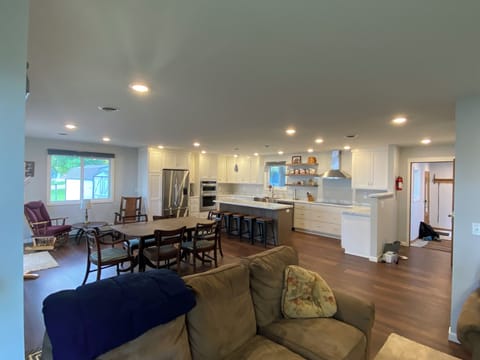 Main lakeside living space - remodeled in 2024