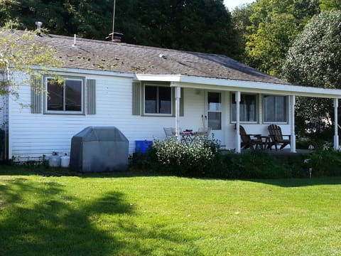 Lodge front - faces Cayuga Lake