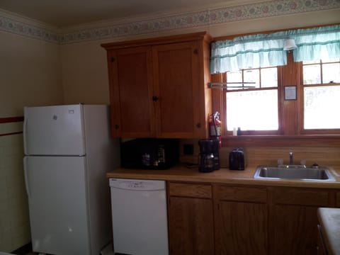 The kitchen allows you to cook for the whole group if you want.