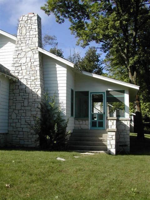 Porch entrance on the west side of the house.