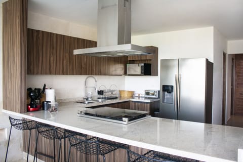 Open Kitchen--- can be closed off as to have some privacy