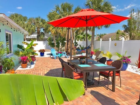 Enjoy your own private fenced-in back yard, close to the beach.