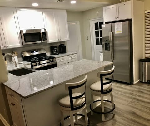 Brand new kitchen stocked w everything you will need to make a great meal!