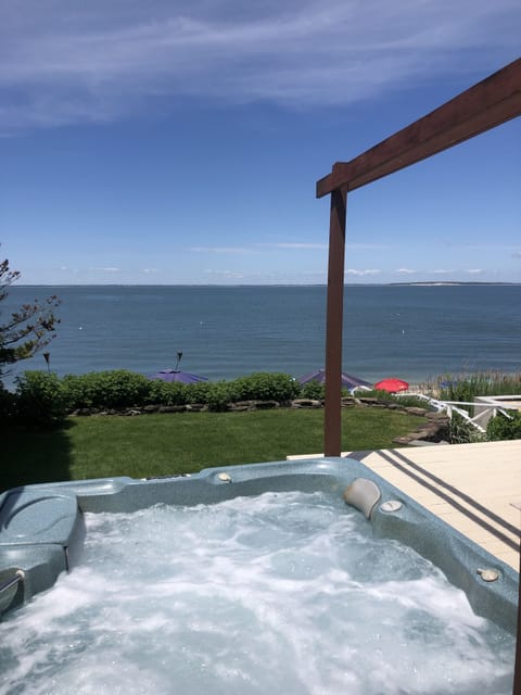 Hot tub.  Look at that view !! 