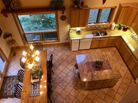Looking down on Kitchen from Upstairs