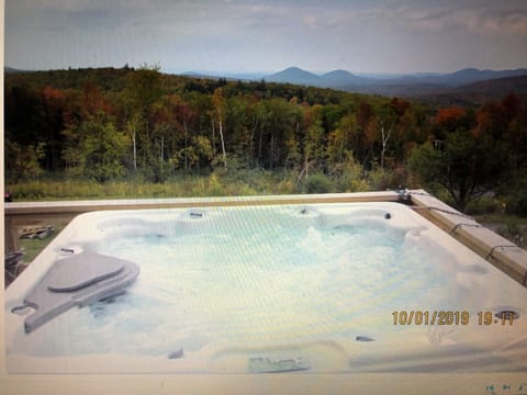 Hot tub on deck