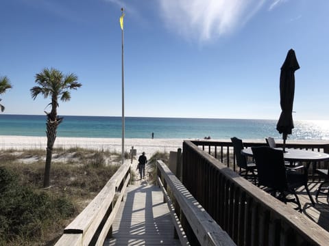 Walkway for public beach access 93 to the beach.