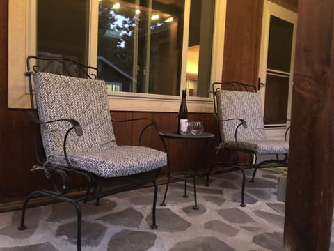 Start your day on the back patio w/ coffee, or end the day with a glass of wine